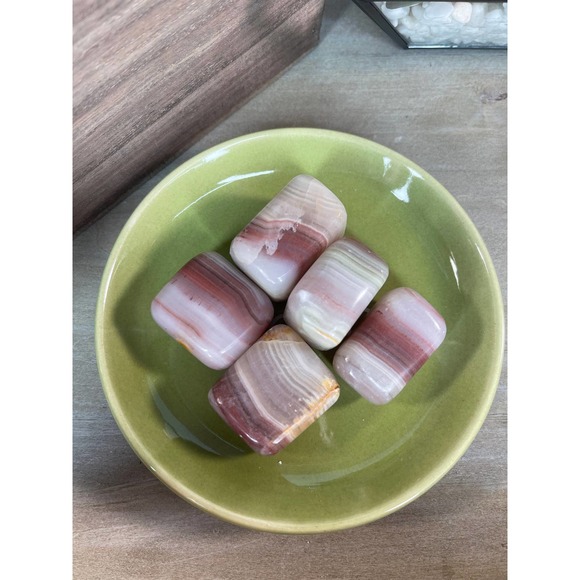 Pink Banded Onyx Intuitively Chosen Crystal Stone - Picture 2 of 5